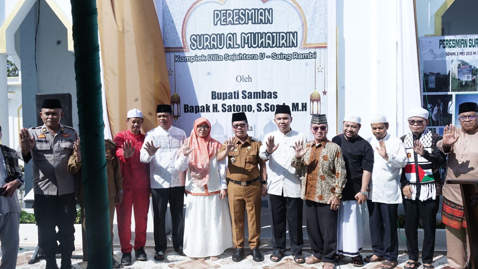 Bupati Satono Resmikan Surau Al Muhajirin, Tegaskan Pentingnya Memakmurkan Rumah Ibadah