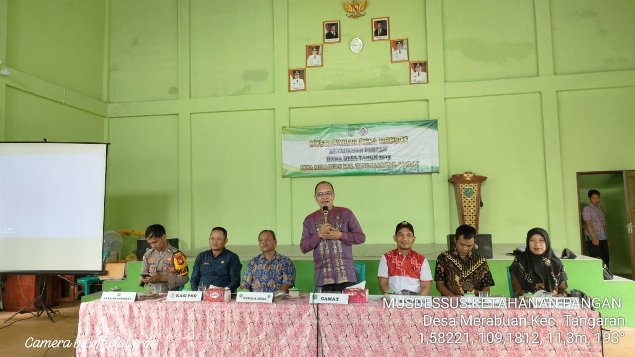 Musdes Khusus Merabuan, Optimalkan DD Dukung Ketahanan Pangan