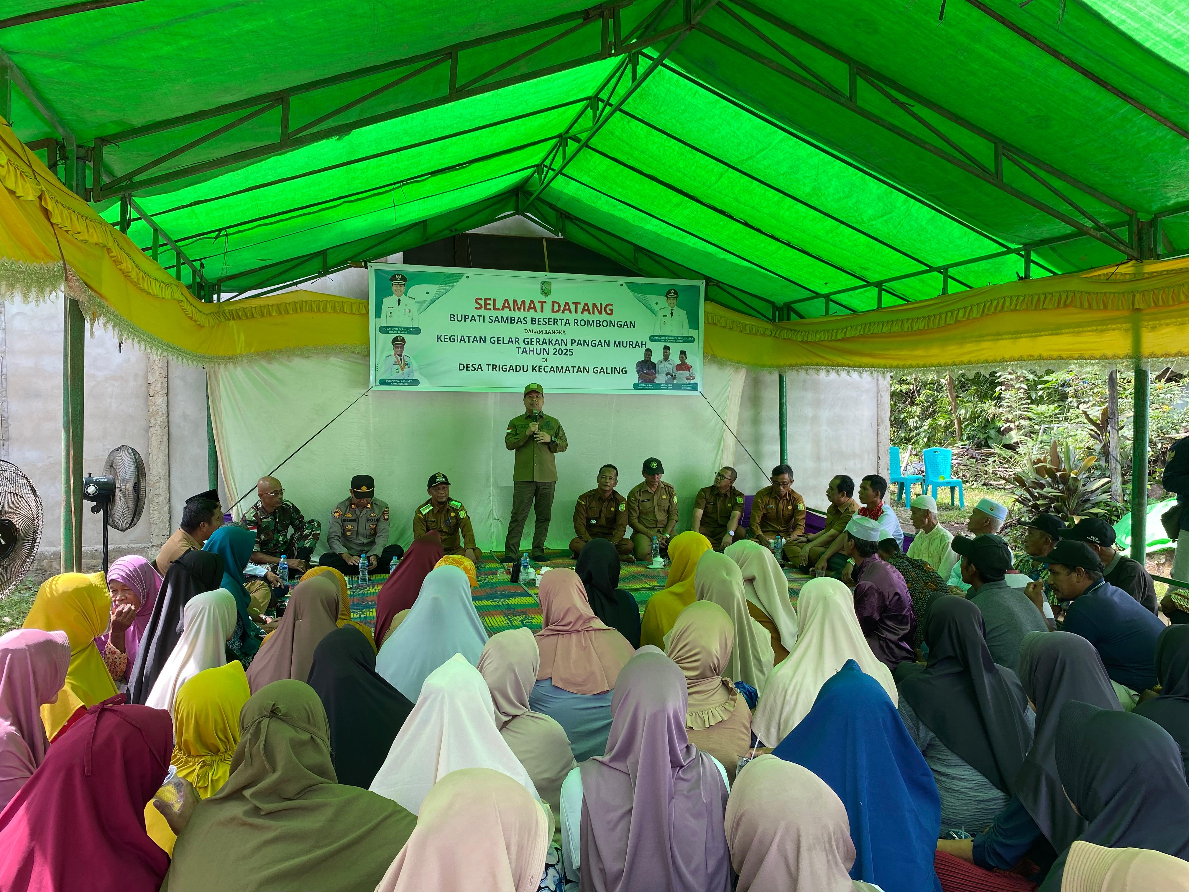 Bupati Sambas Hadiri GPM di Desa Tri Gadu