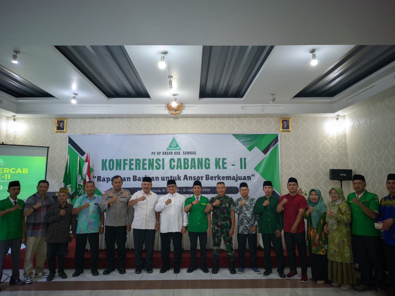 Perkuat Sinergi dan Peran GP Ansor, Konfercab II GP Ansor Sambas Resmi Dibuka Wabup Heroaldi