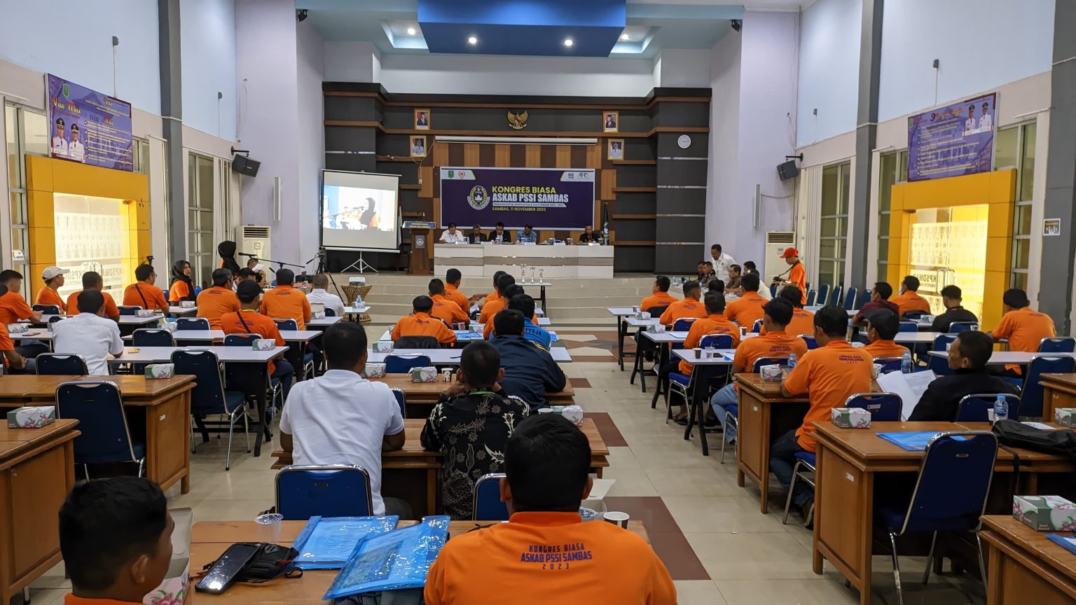 Pemkab Sambas Gelar Pemilihan Ketua Wakil Ketua Dan Exsecutive Komite, PSSI Sambas Periode 2023-2027